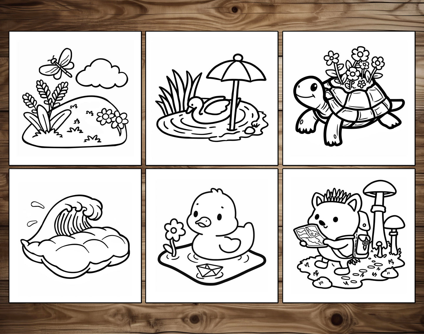 75 Relaxation Therapy Mindfulness Inspired Bold & Easy Coloring Pages - PDF Download – preview 9