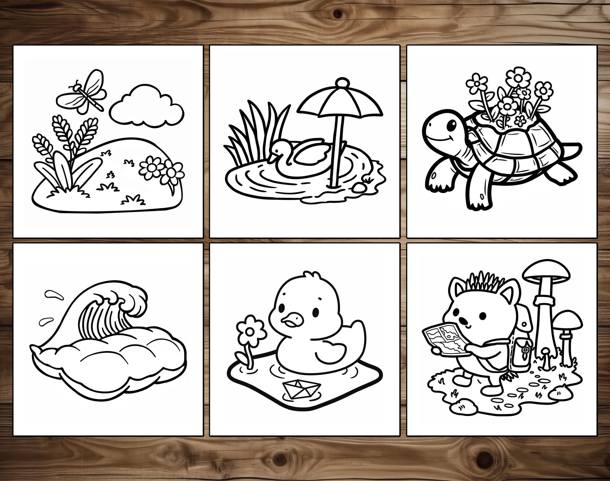 75 Relaxation Therapy Mindfulness Inspired Bold & Easy Coloring Pages - PDF Download – preview 9