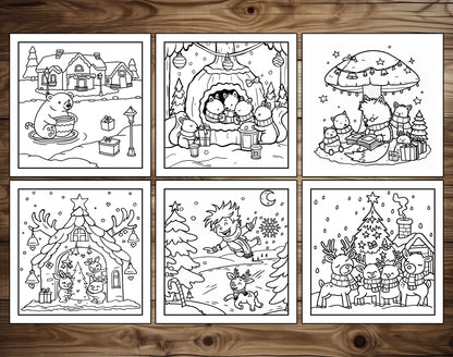 80 Cozy Christmas Cute & Simple Coloring Pages – preview 5