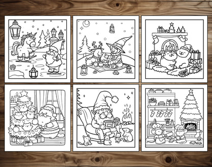 80 Cozy Christmas Cute & Simple Coloring Pages – preview 9