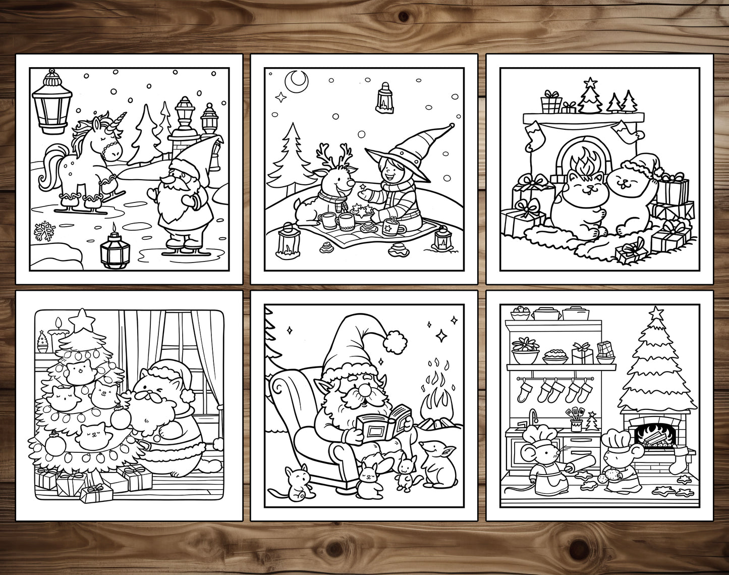 80 Cozy Christmas Cute & Simple Coloring Pages