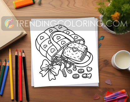 33 Cozy Girl Love Era 1 Cute and Simple Coloring Pages - PDF Download