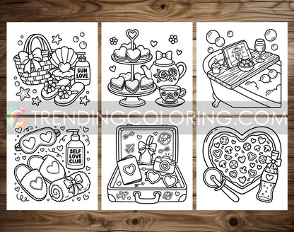 33 Cozy Girl Love Era 1 Cute and Simple Coloring Pages - PDF Download