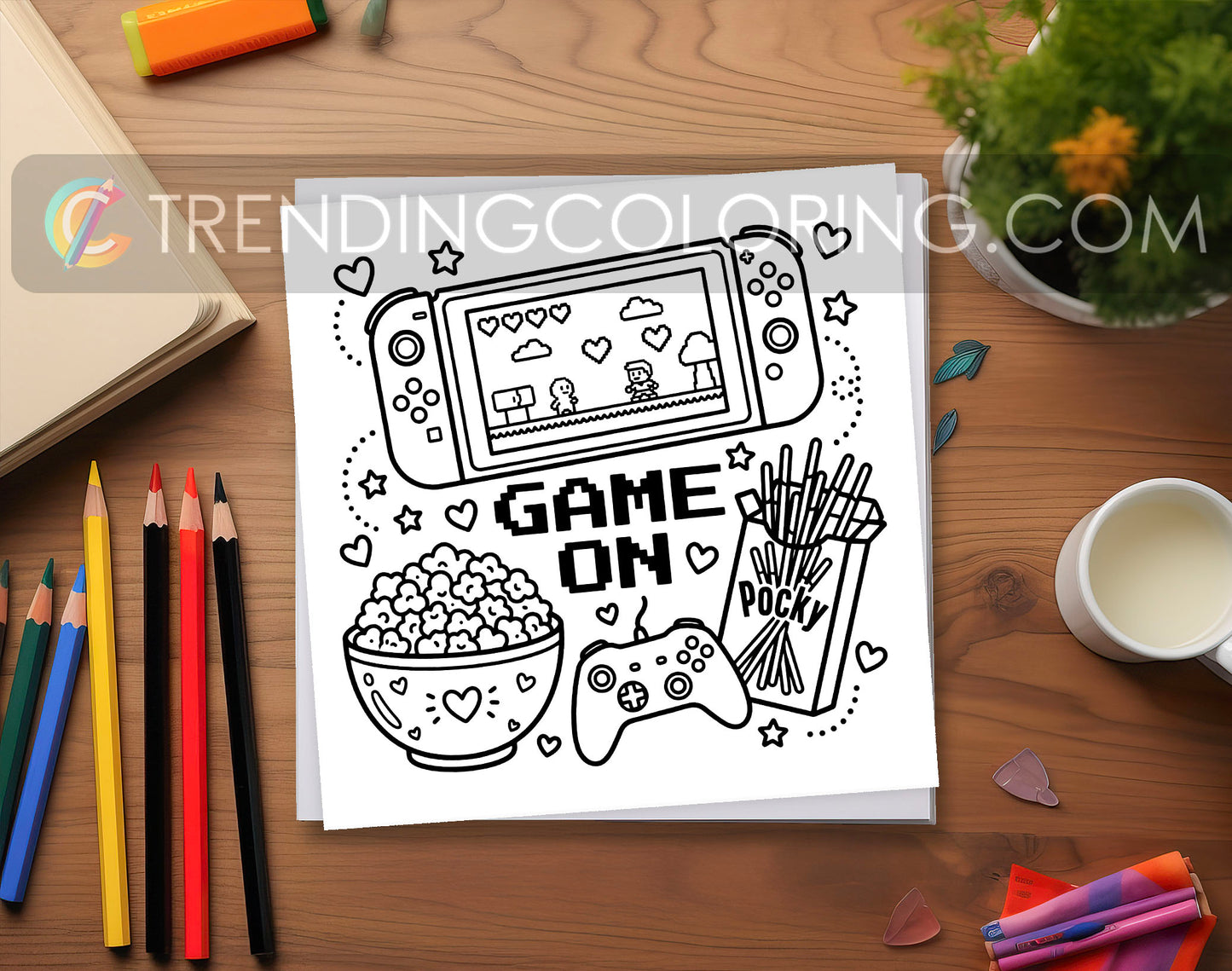 33 Cozy Girl Love Era 1 Cute and Simple Coloring Pages - PDF Download