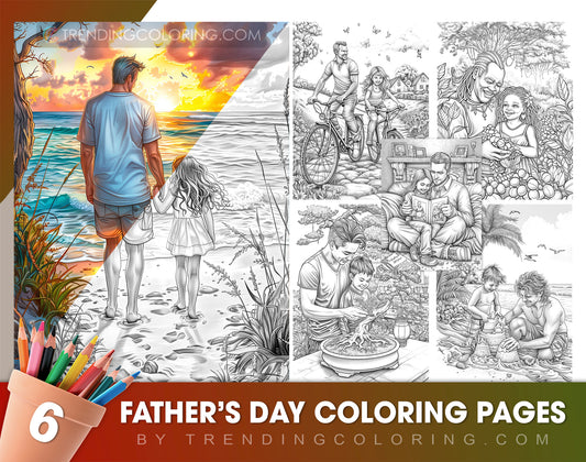 Free Father's Day Coloring Pages - Instant Download Freepage - Printable PDF