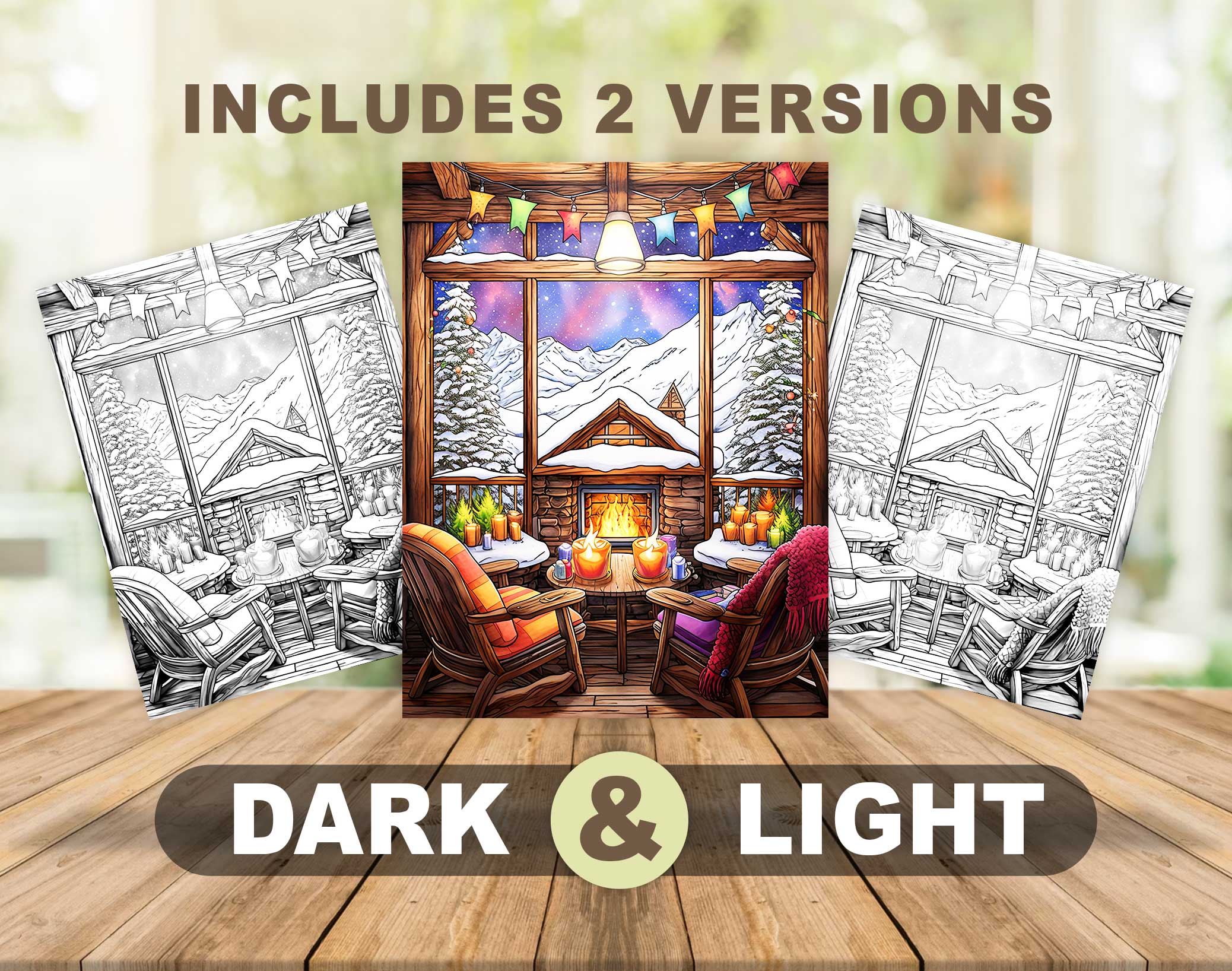 10 Christmas House Interior Coloring Pages for a Festive Ambiance