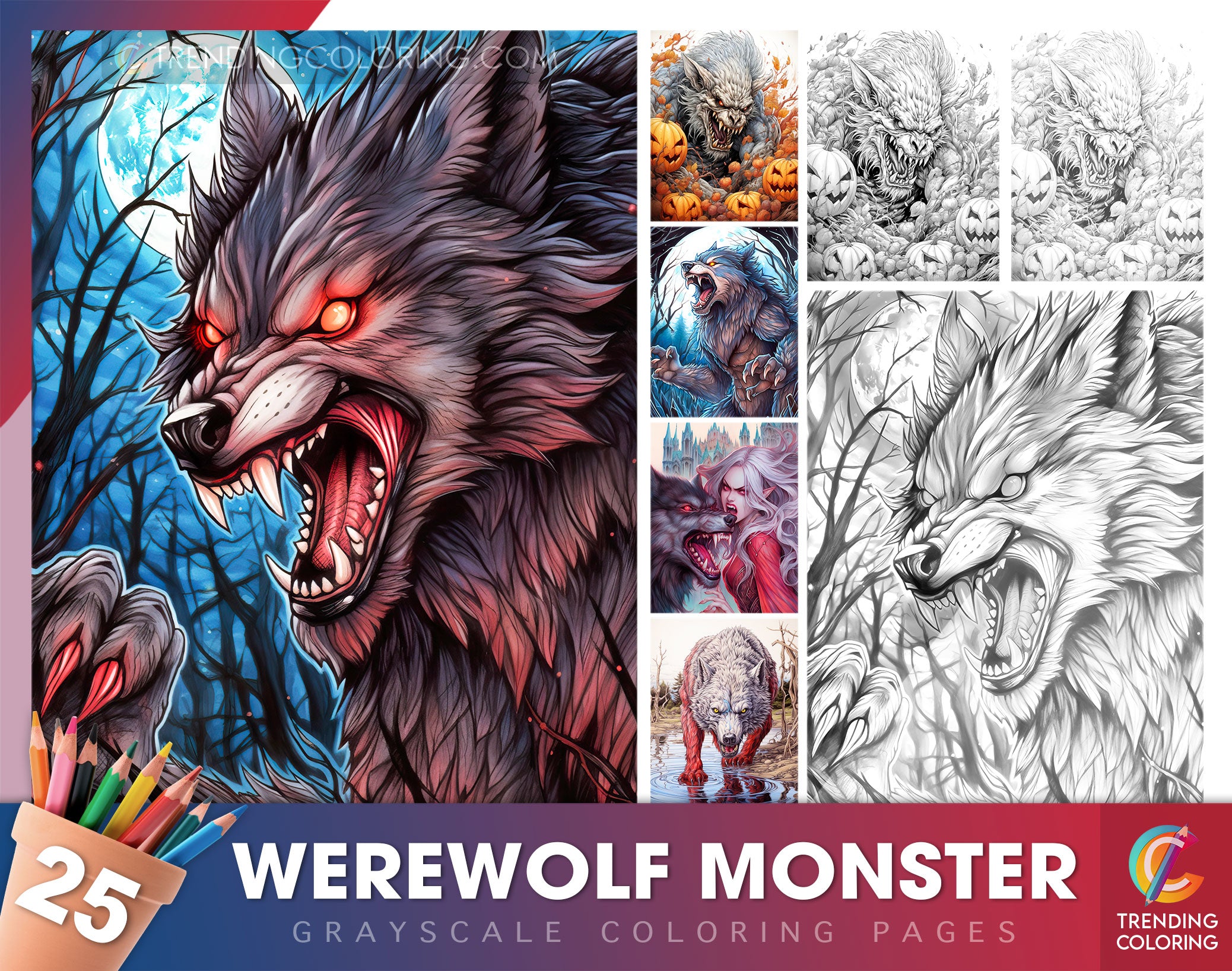 Werewolf Coloring