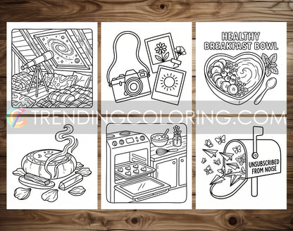 53 Self-Love Cute and Simple Coloring Pages - PDF Download