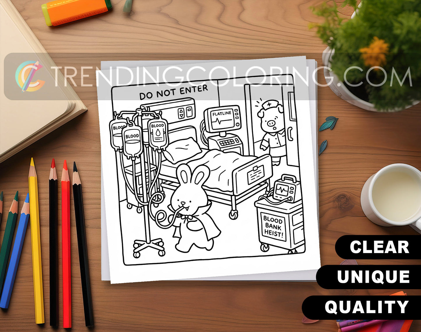 32 Supernatural Silly Crimes 1 Cute and Simple Coloring Pages - PDF Download