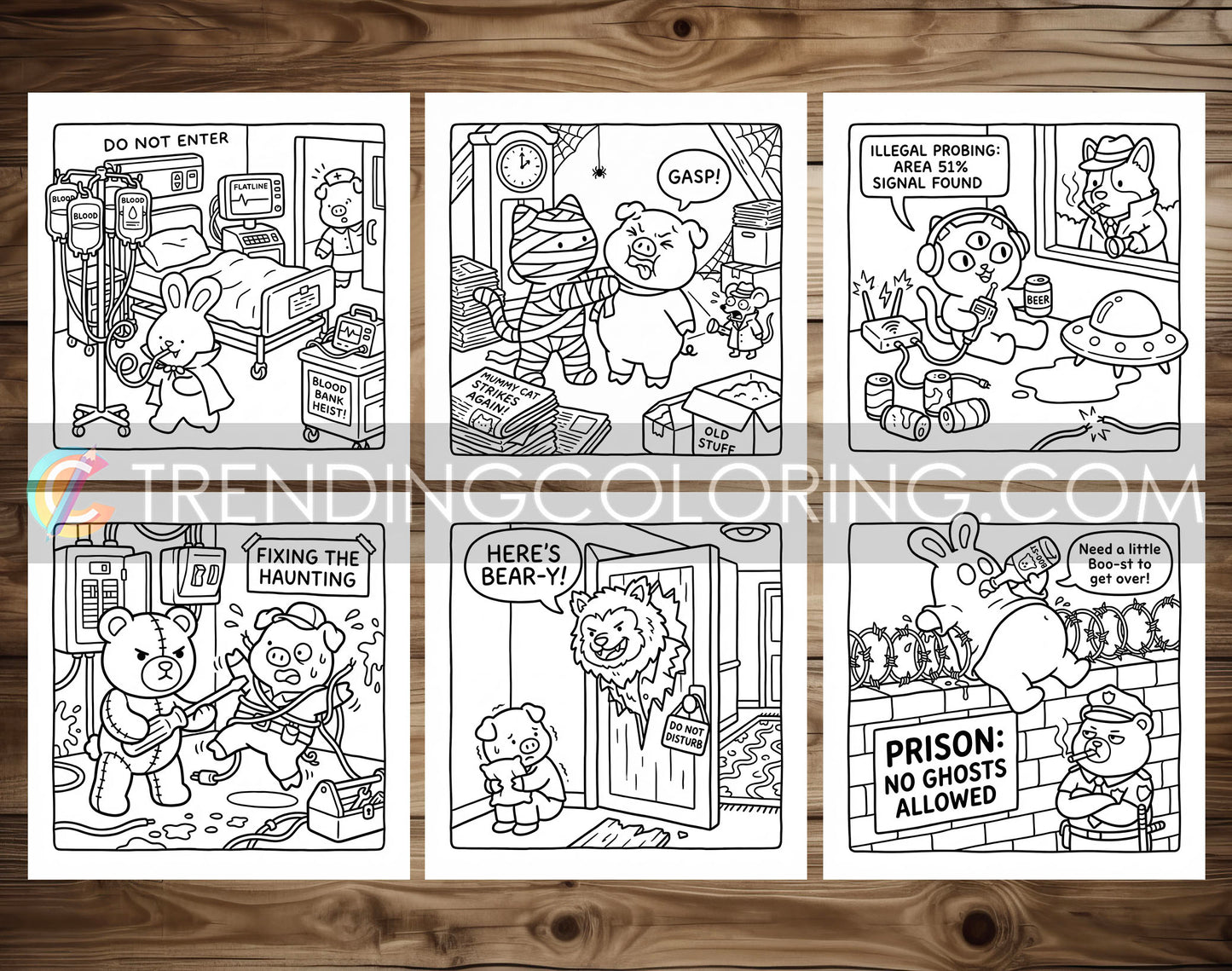 32 Supernatural Silly Crimes 1 Cute and Simple Coloring Pages - PDF Download