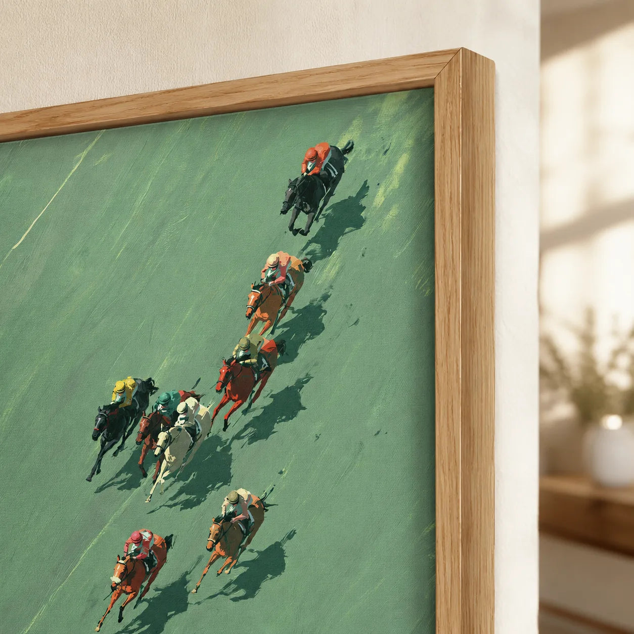 Aerial Horse Race Wall Art Decor - Wall Art Decor - packaging