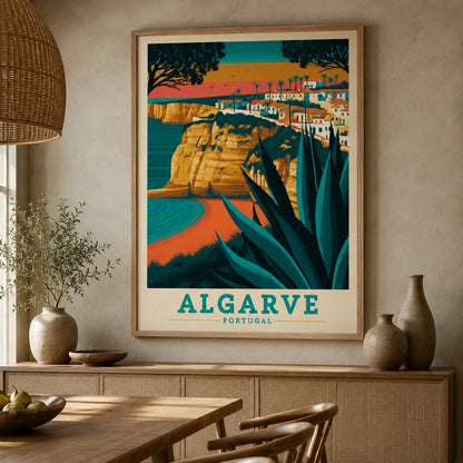 Algarve Portugal Travel Wall Art Decor - Wall Art Decor - close up