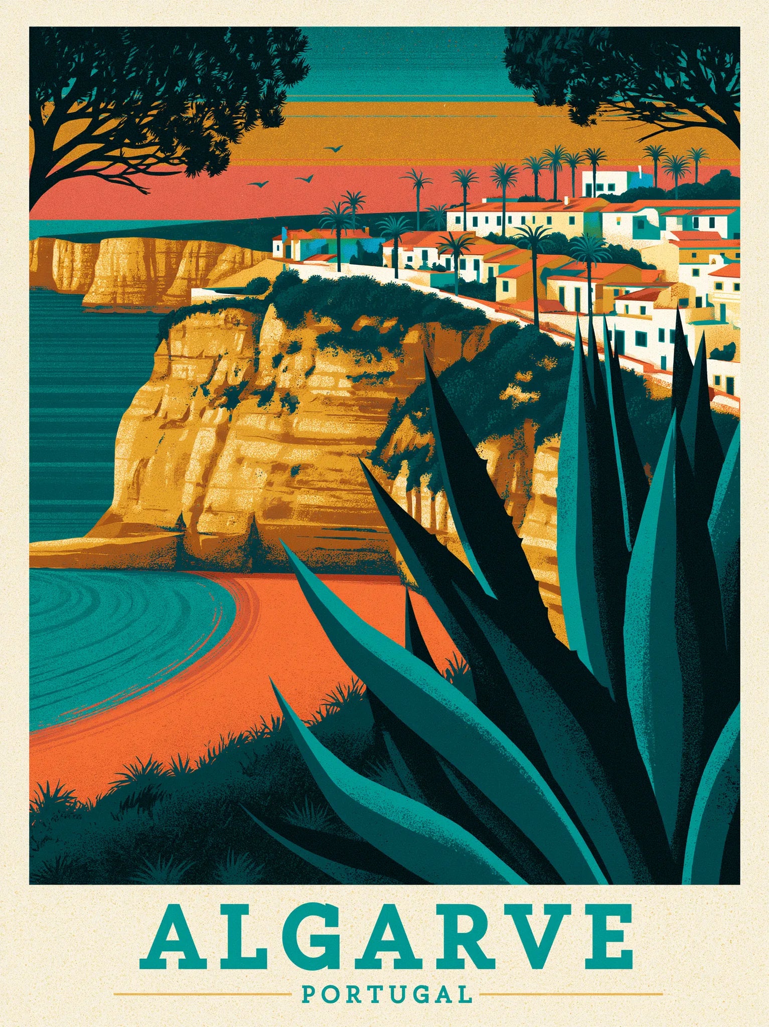 Algarve Portugal Travel Wall Art Decor - Wall Art Decor - front view