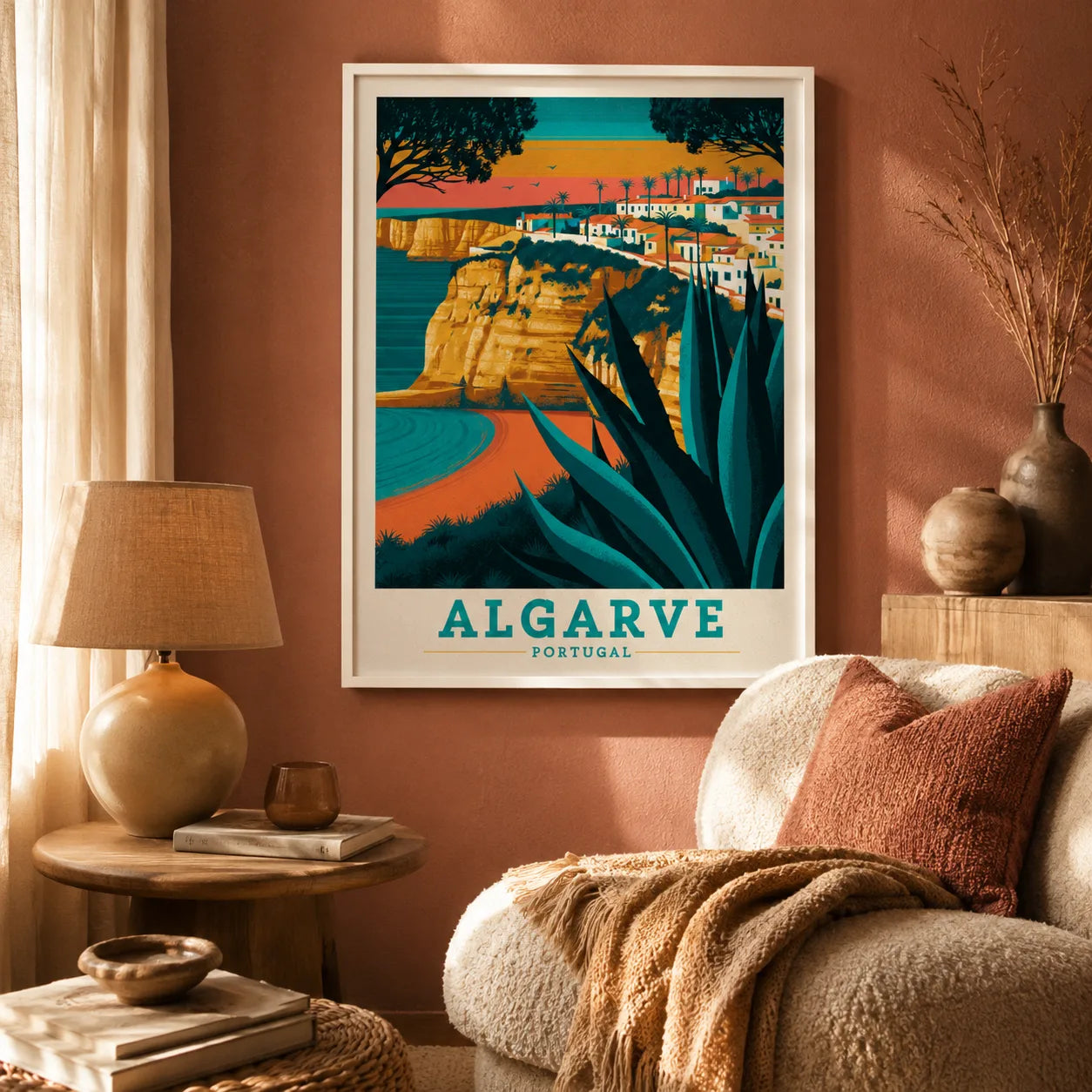 Algarve Portugal Travel Wall Art Decor - Wall Art Decor - in use