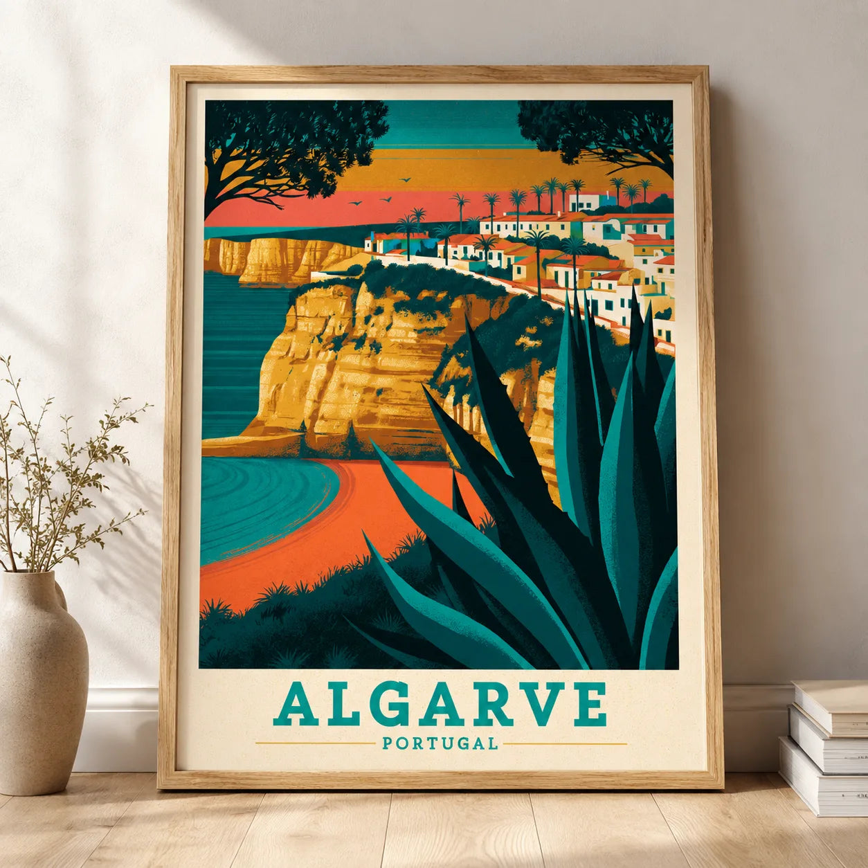 Algarve Portugal Travel Wall Art Decor - Wall Art Decor - side view