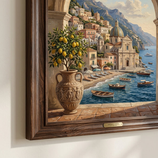 Amalfi Arch and Lemon Tree Wall Art Decor