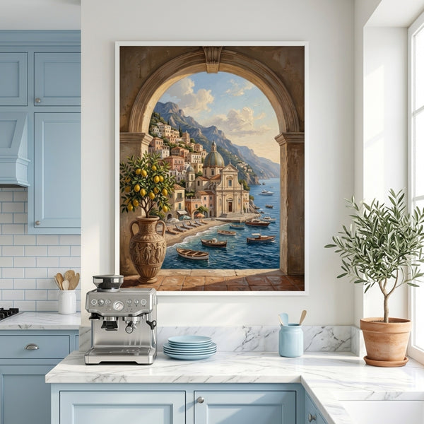 Amalfi Arch and Lemon Tree Wall Art Decor