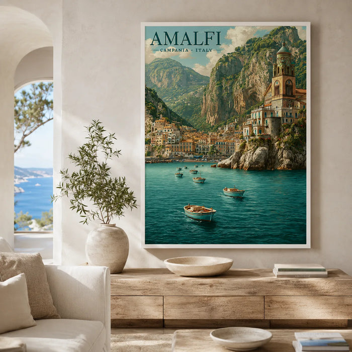 Amalfi Coast Italy Travel Wall Art Decor
