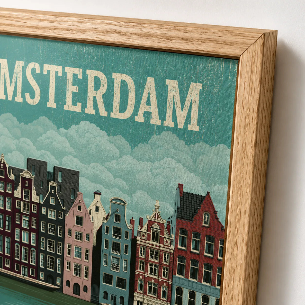 Amsterdam Canal Bicycle Wall Art Decor - Wall Art Decor - packaging