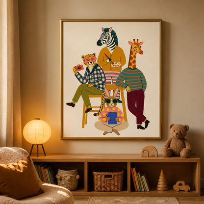 Animal Artists Studio Wall Art Decor preview 10