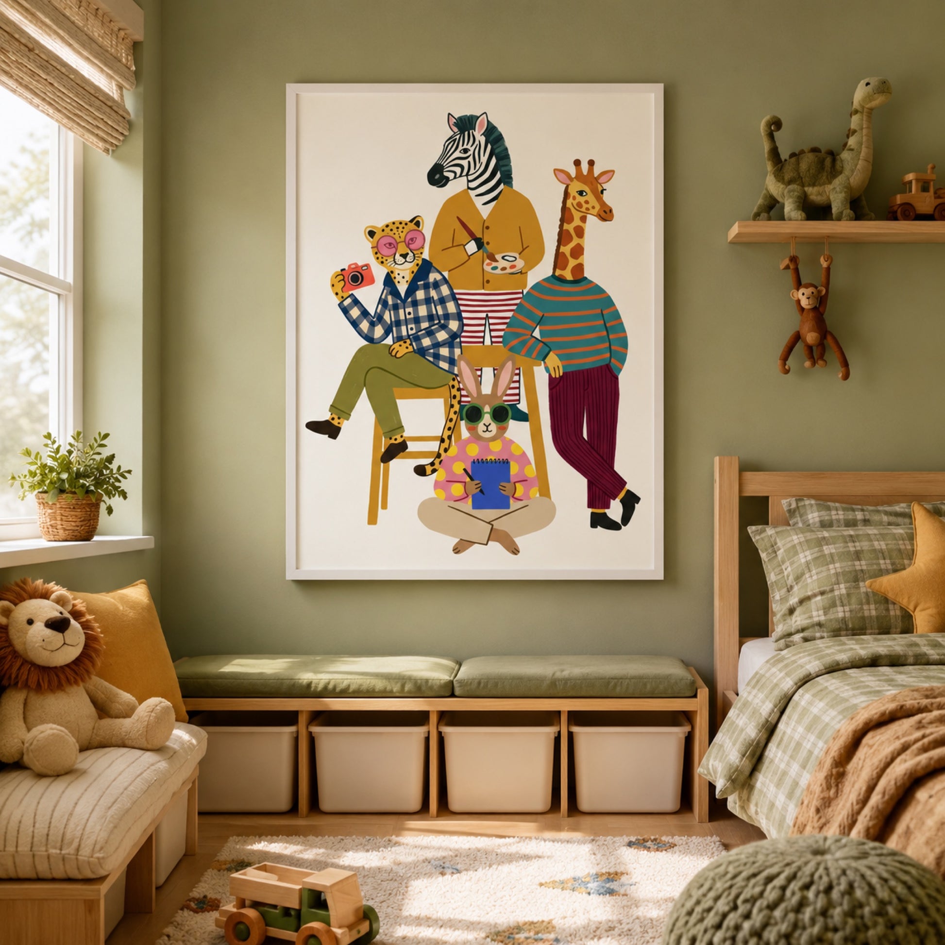 Animal Artists Studio Wall Art Decor preview 3