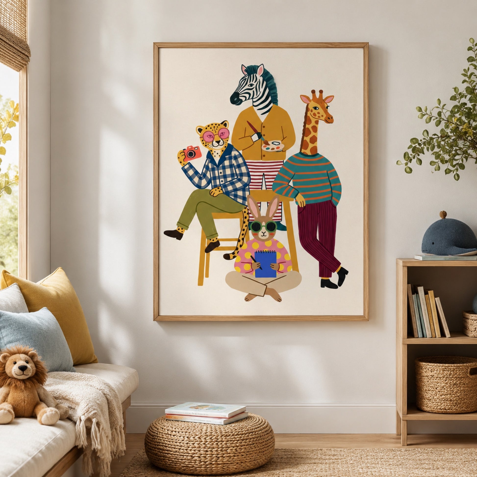 Animal Artists Studio Wall Art Decor preview 4