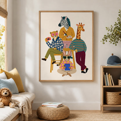 Animal Artists Studio Wall Art Decor preview 4
