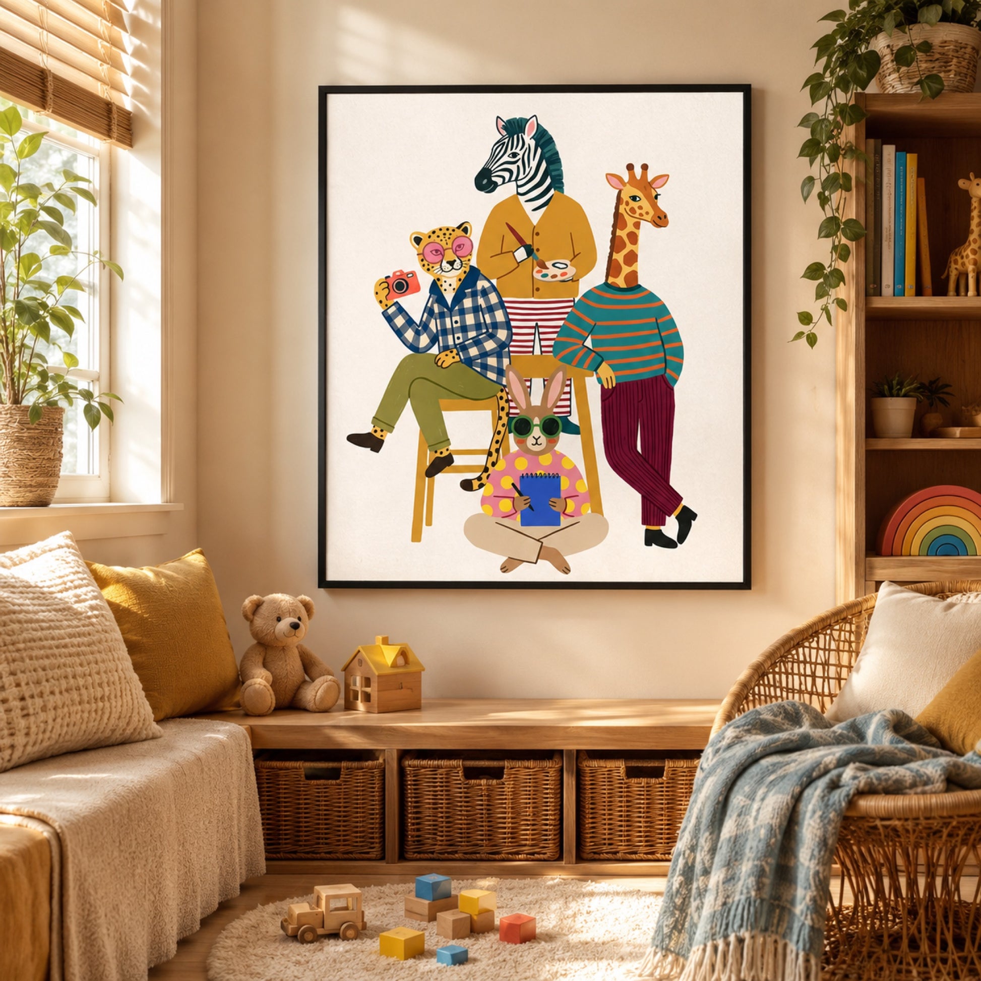Animal Artists Studio Wall Art Decor preview 5