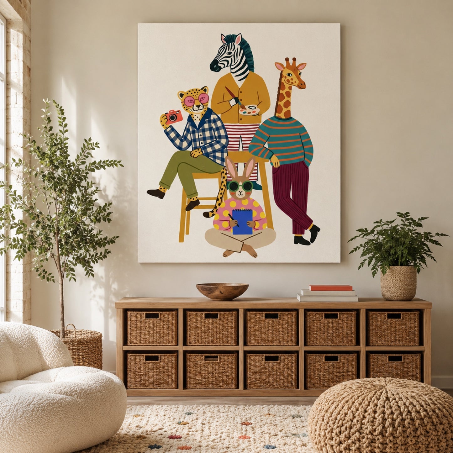 Animal Artists Studio Wall Art Decor preview 6