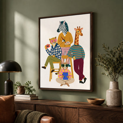 Animal Artists Studio Wall Art Decor preview 7