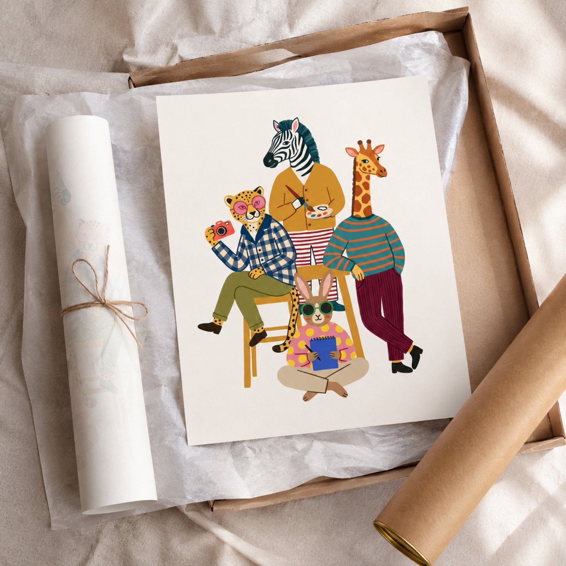 Animal Artists Studio Wall Art Decor preview 9