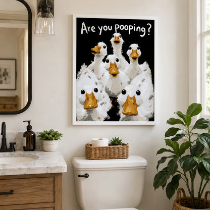 Are You Pooping Ducks Wall Art Decor - Wall Art Decor - detail