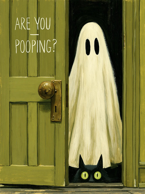 Are You Pooping Ghost Wall Art Decor