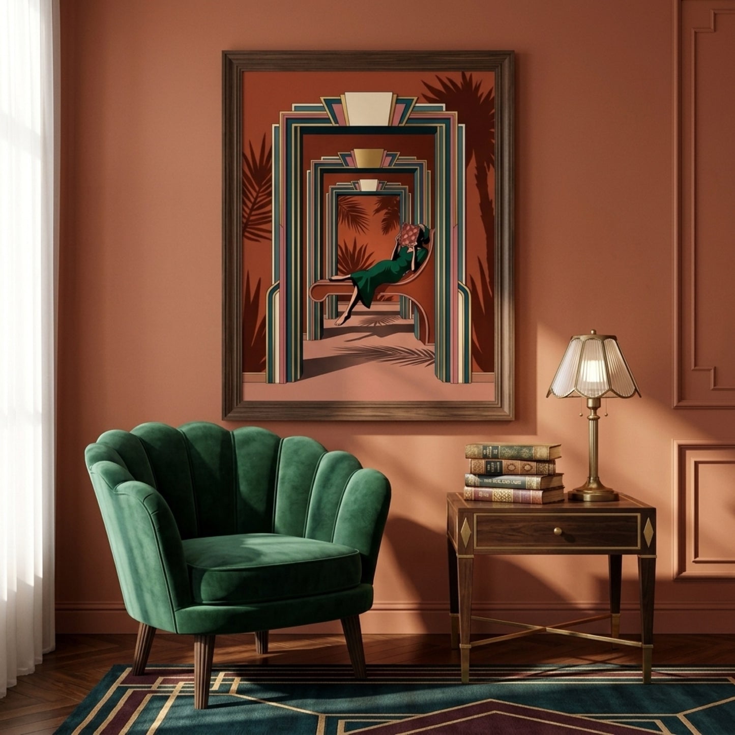 Art Deco Reading Lounge Wall Art Decor preview 10
