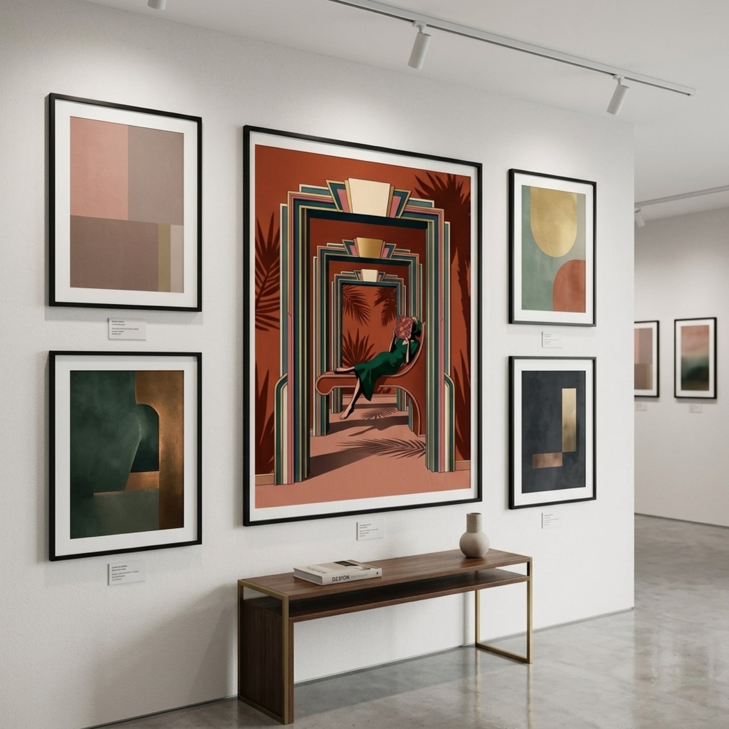 Art Deco Reading Lounge Wall Art Decor preview 3