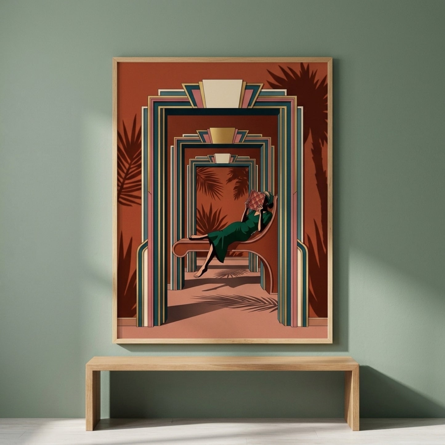 Art Deco Reading Lounge Wall Art Decor preview 6