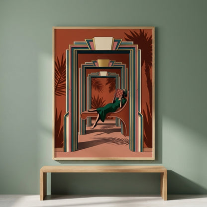 Art Deco Reading Lounge Wall Art Decor preview 6