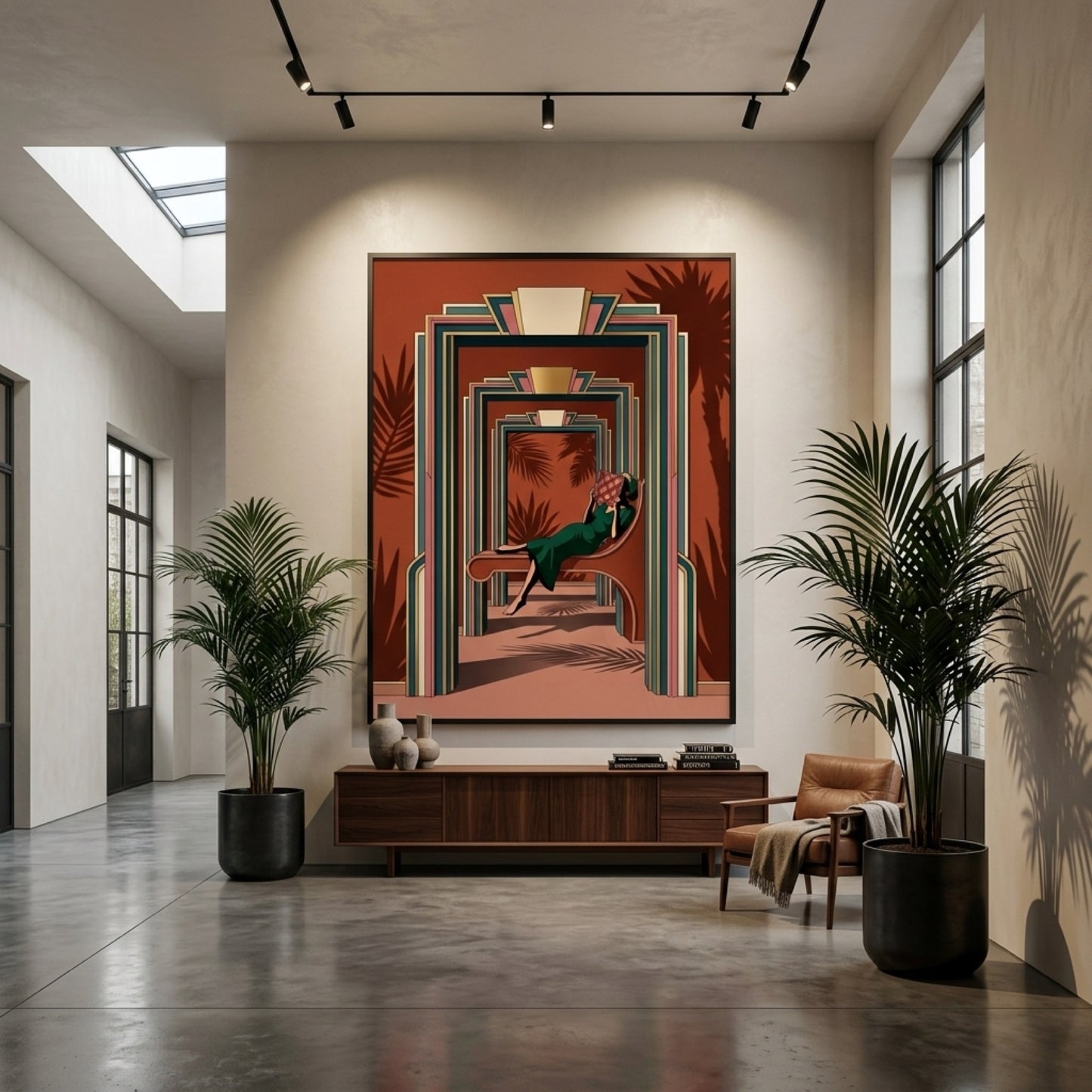 Art Deco Reading Lounge Wall Art Decor preview 7