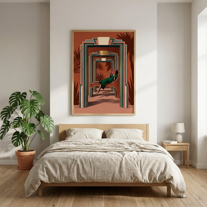 Art Deco Reading Lounge Wall Art Decor preview 8