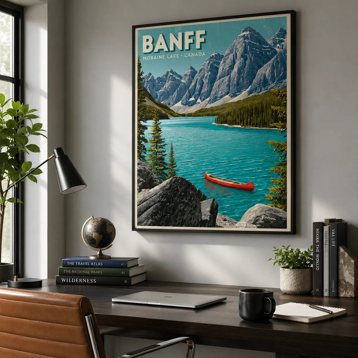 Banff Moraine Lake Wall Art Decor - Wall Art Decor - alternate angle