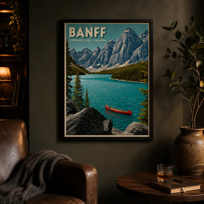 Banff Moraine Lake Wall Art Decor - Wall Art Decor - lifestyle