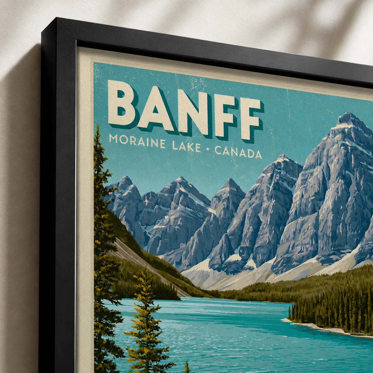 Banff Moraine Lake Wall Art Decor - Wall Art Decor - packaging