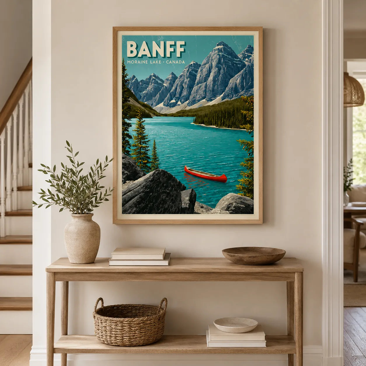 Banff Moraine Lake Wall Art Decor - Wall Art Decor - styled