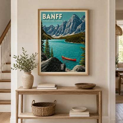 Banff Moraine Lake Wall Art Decor - Wall Art Decor - styled