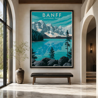Banff National Park Travel Wall Art Decor - Wall Art Decor - close up