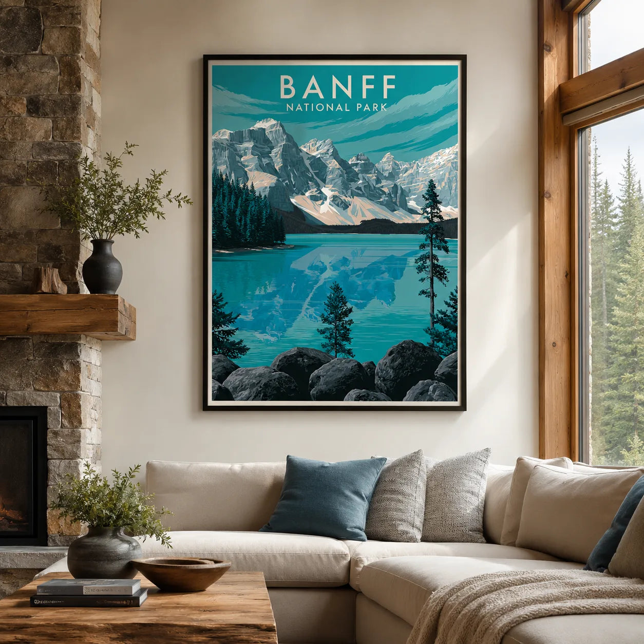 Banff National Park Travel Wall Art Decor - Wall Art Decor - detail