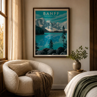 Banff National Park Travel Wall Art Decor - Wall Art Decor - in use