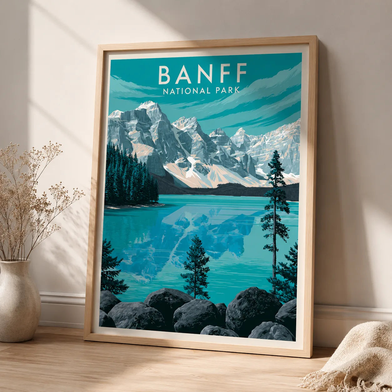 Banff National Park Travel Wall Art Decor - Wall Art Decor - side view