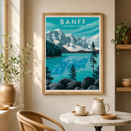 Banff National Park Travel Wall Art Decor - Wall Art Decor - styled
