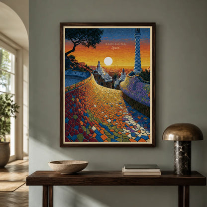 Barcelona Park Guell Wall Art Decor - Wall Art Decor - styled